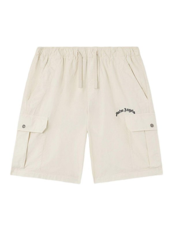 Palm Angels: トラウザーショーツ - ショートパンツ - 白