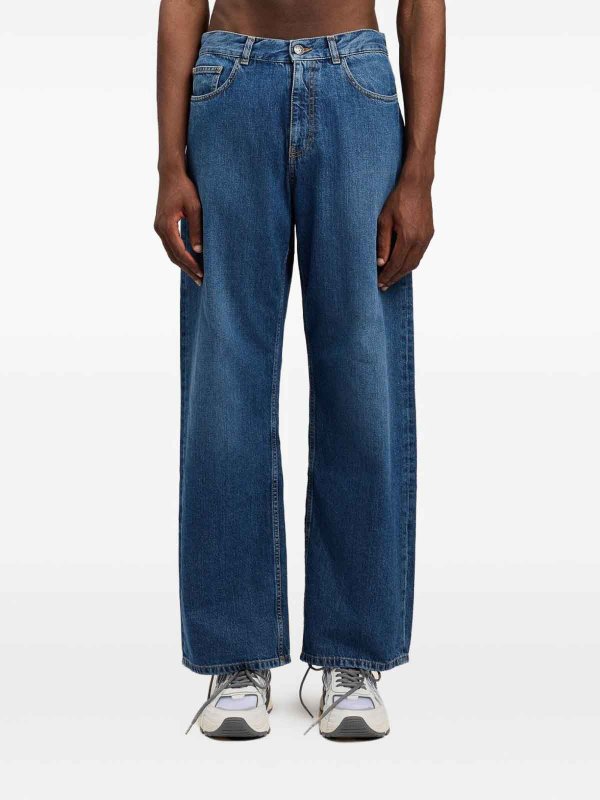 The Best Shops Palm Angels: flared jeans - Logo Jeans
