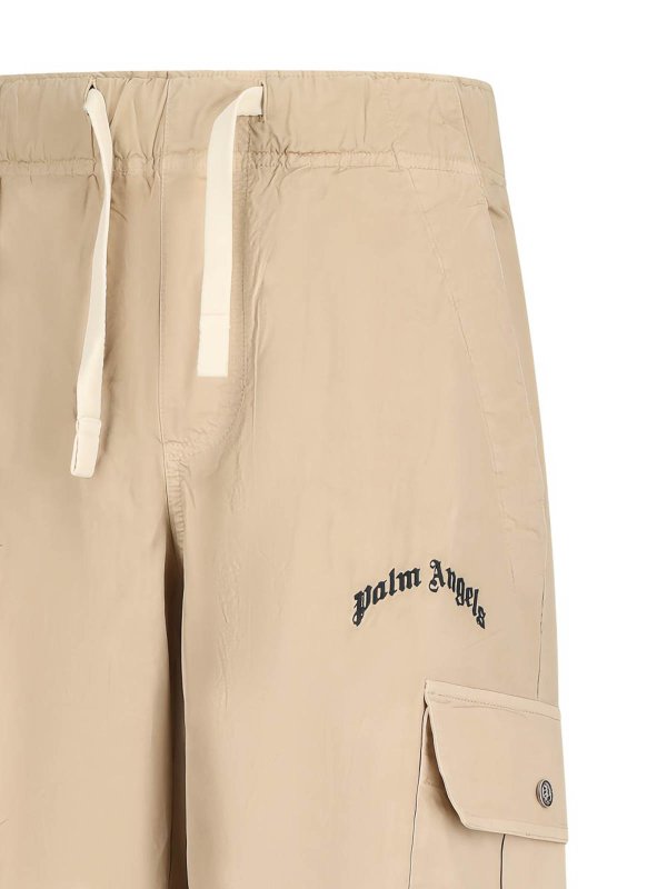 Palm Angels: casual trousers online - Cargo Pants logo