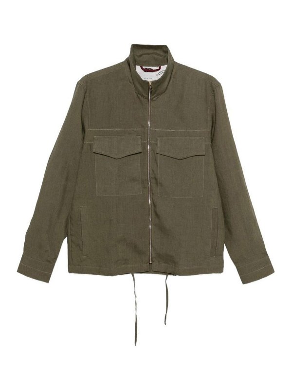 PAUL SMITH: shirts - Linen Shirt Jacket