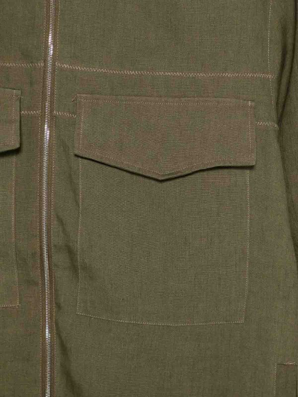 The Best Shops PAUL SMITH: shirts - Linen Shirt Jacket