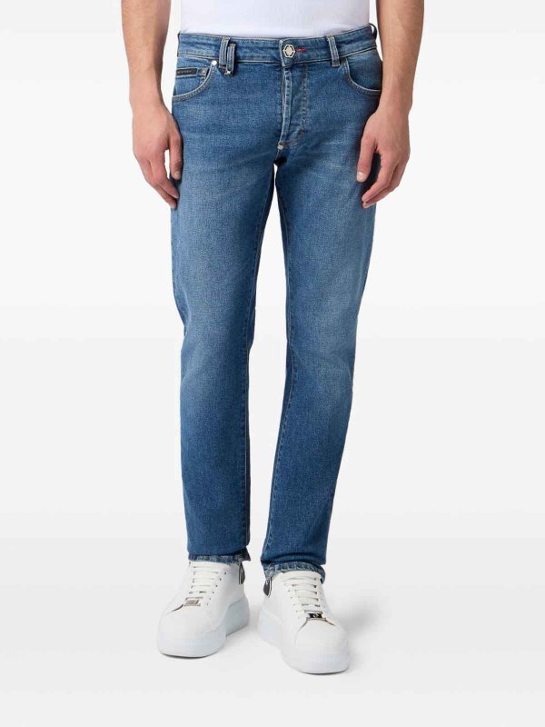The Best Shops PHILIPP PLEIN: ストレートジーンズ - ストレートジーンズ - デニム