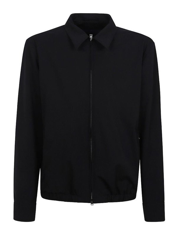 HERNO: casual jackets - Technical Fabric Jacket With Zip