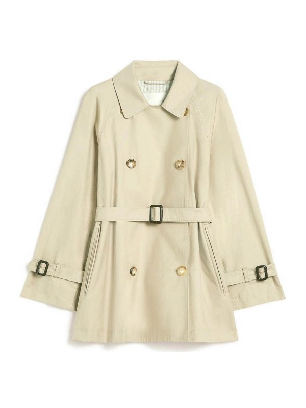 MAX MARA THE CUBE: トレンチコート - トレンチコート - ベージュ