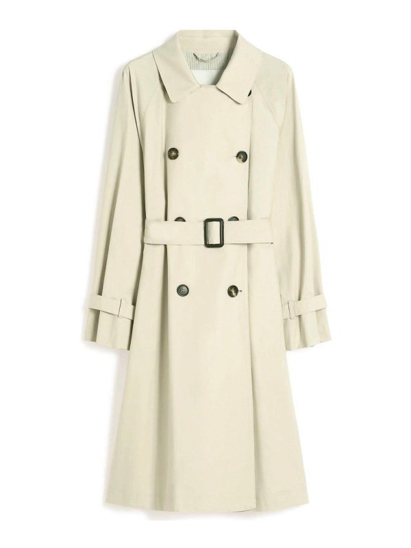 MAX MARA THE CUBE: Trenchcoats - Trenchcoat - Beige