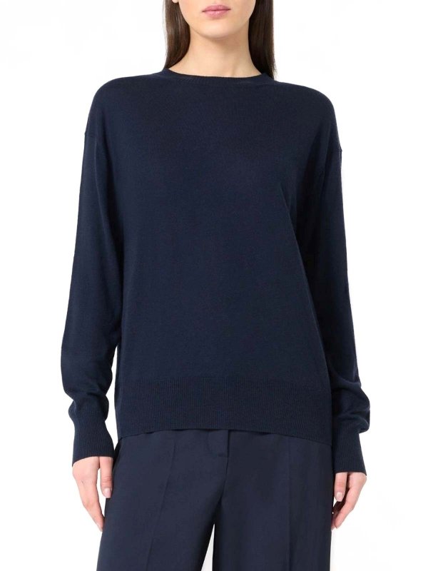 WEEKEND MAX MARA: crew necks online - Vento Basic Wool And Cashmere Sweater By