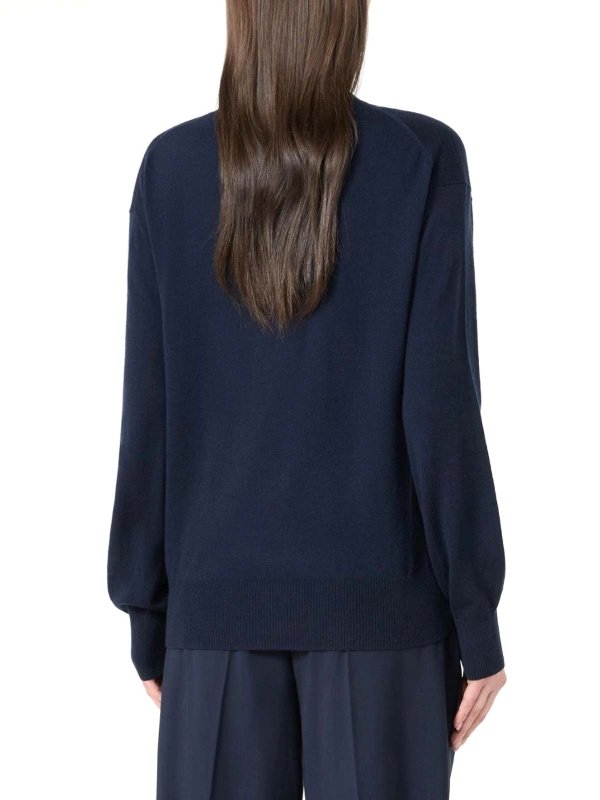 The Best Shops WEEKEND MAX MARA: crew necks - Vento Basic Wool And Cashmere Sweater By