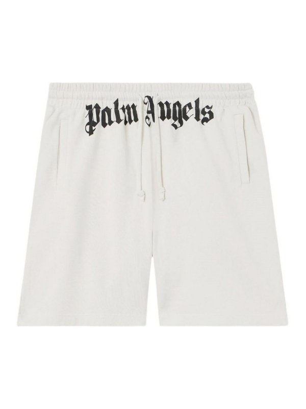 Palm Angels: トラウザーショーツ - ショートパンツ - 白