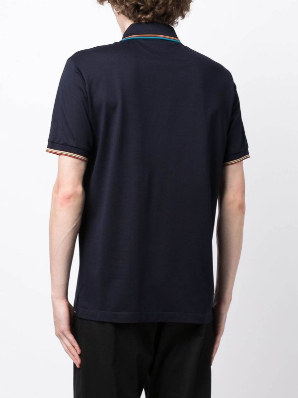 PAUL SMITH buy online Polo con zip a righe