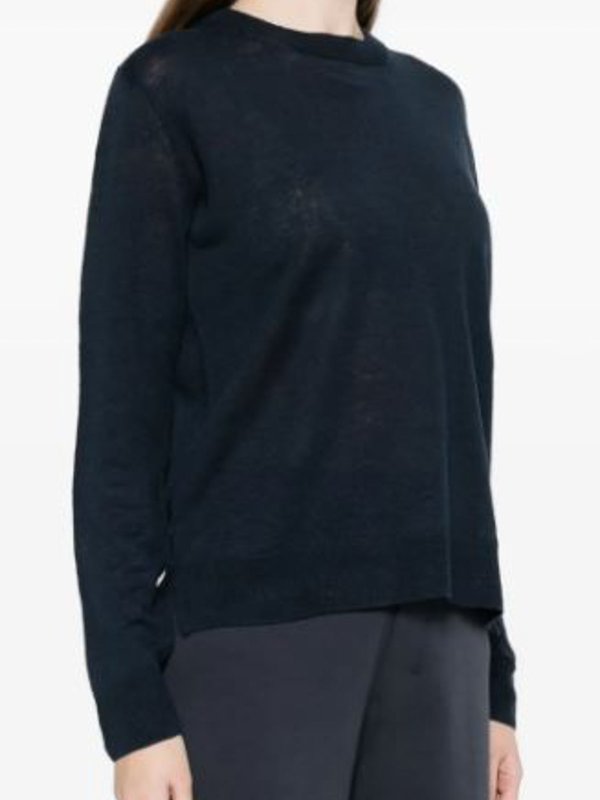 S MAX MARA: Strickpullover mit Rundhalsausschnitt online - Rundhalspullover - Blau