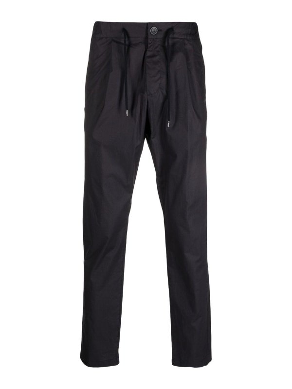 HERNO: casual trousers - Straight Trousers With Drawstring