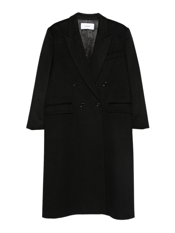 LARDINI: ロングコート - ロングコート - 黒