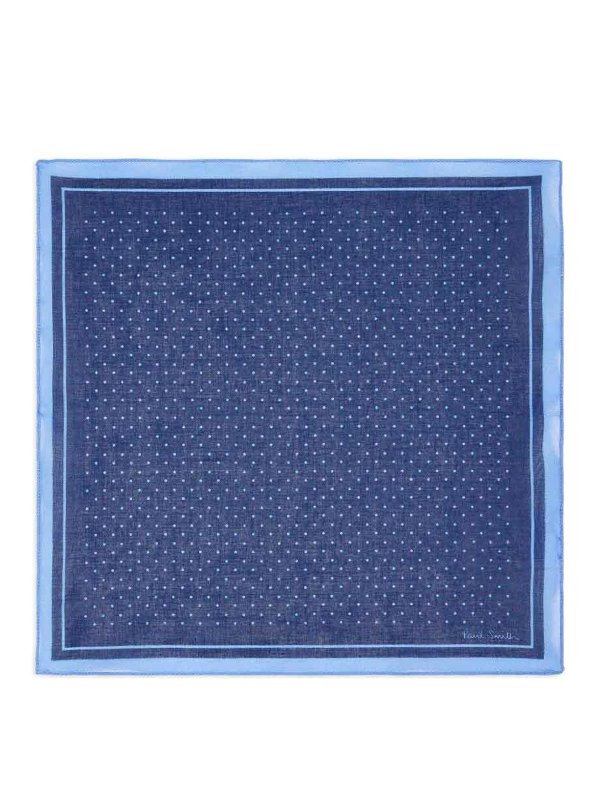 PAUL SMITH: Bufandas y pañuelos - Bufanda - Azul Claro
