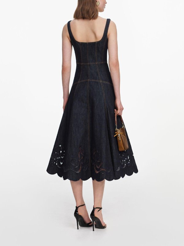 Abito midi shop online: Self Portrait