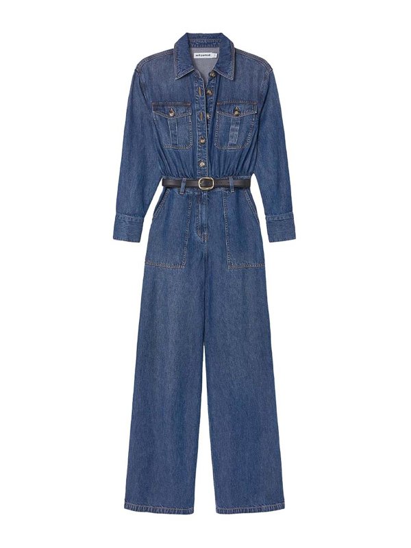 Self Portrait: Jumpsuits - Jumpsuit - Blau