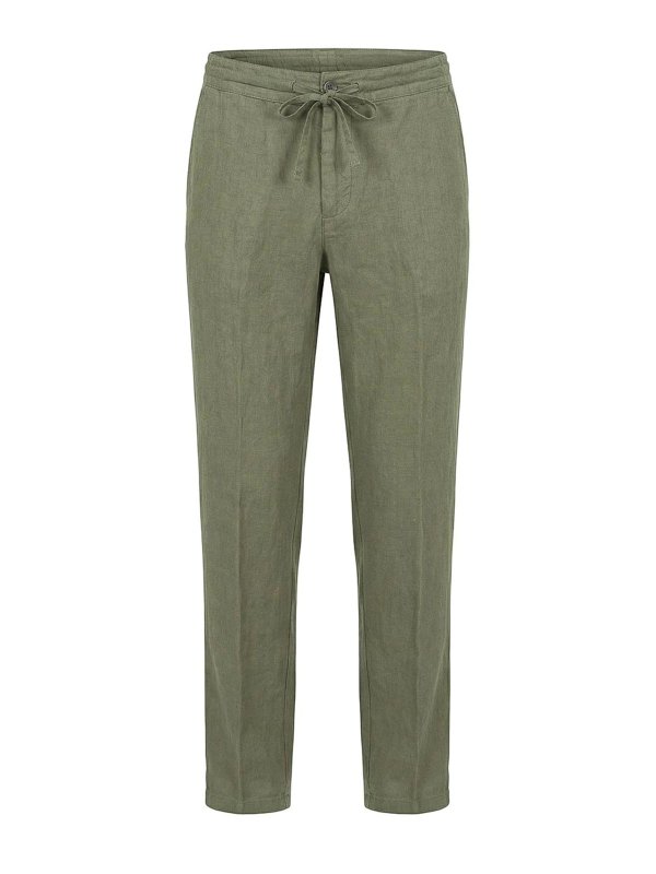 120% LINO: casual trousers - Drawsting pants