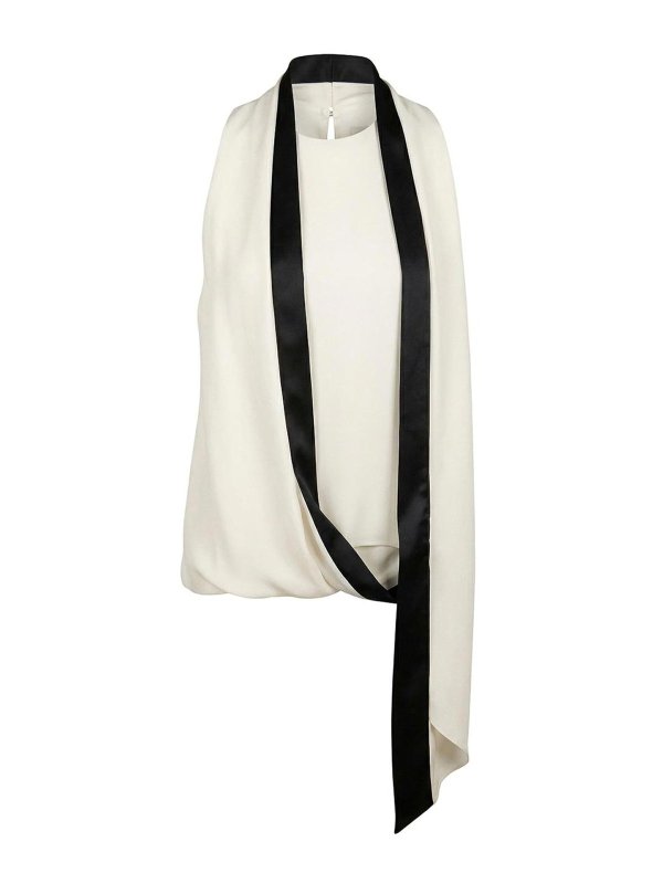 ALBERTA FERRETTI: Tops y camisetas sin mangas - Top - Crema