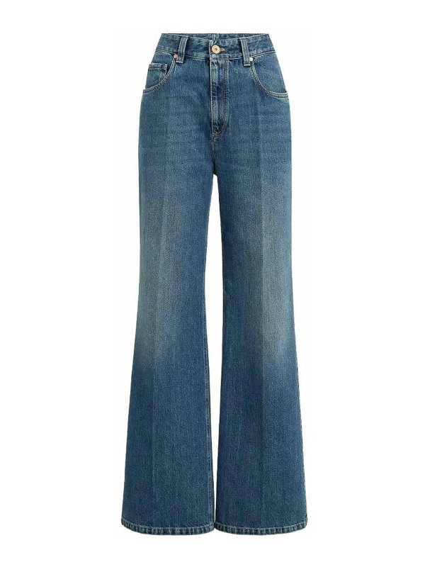 BRUNELLO CUCINELLI: Jeans Rectos - Vaqueros Rectos - Azul