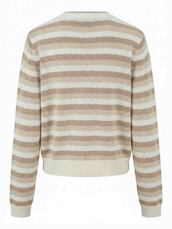 BRUNELLO CUCINELLI: Strickpullover mit Rundhalsausschnitt online - Rundhalspullover - Bunt