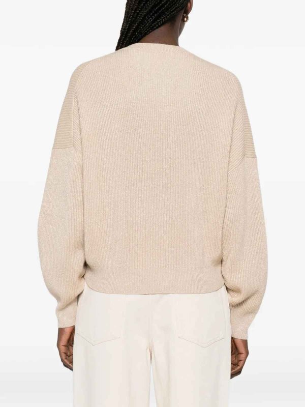 Rundhalspullover - Nude shop online: BRUNELLO CUCINELLI