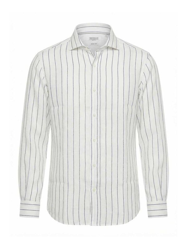 BRUNELLO CUCINELLI: シャツ - シャツ - ライトベージュ