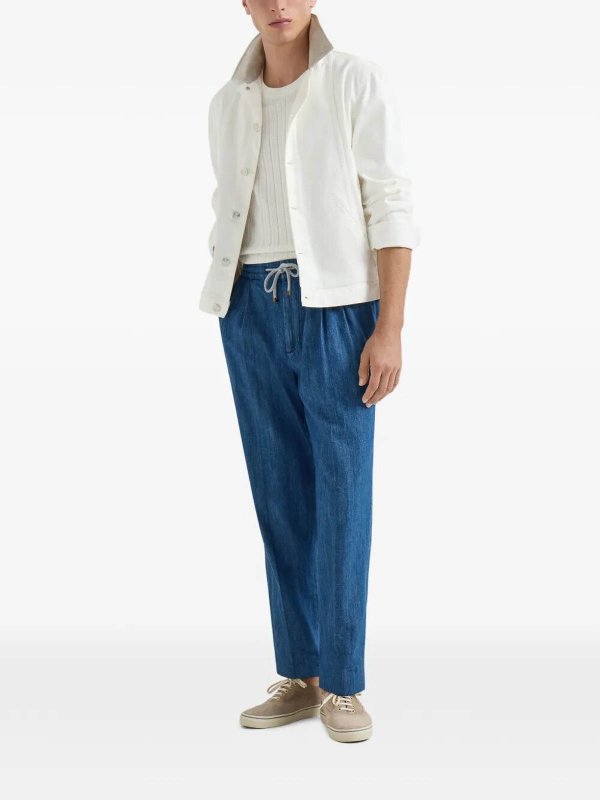 BRUNELLO CUCINELLI: ストレートジーンズ online - ストレートジーンズ - ミディアムウォッシュ