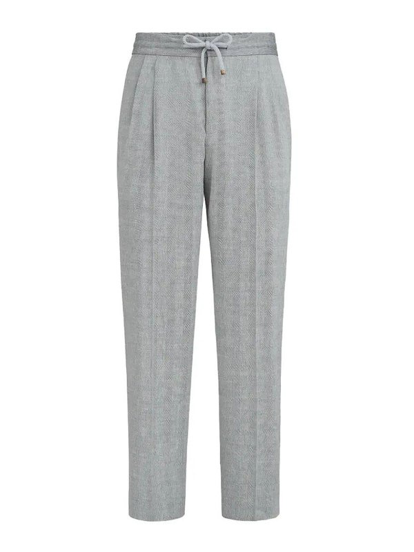 BRUNELLO CUCINELLI: Casual Hosen - Casual Hose - Grau