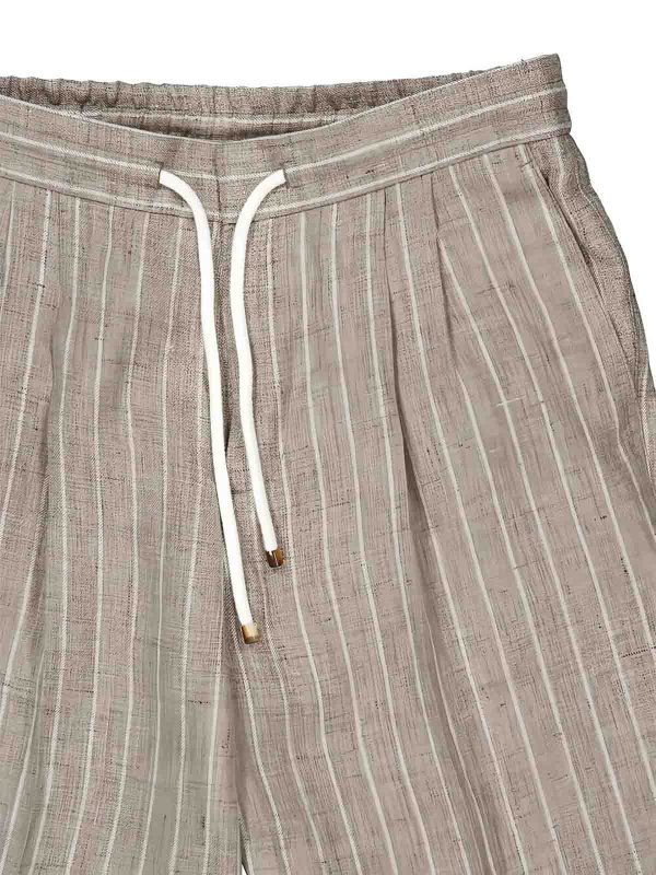 カジュアルパンツ - ブラウン shop online: BRUNELLO CUCINELLI