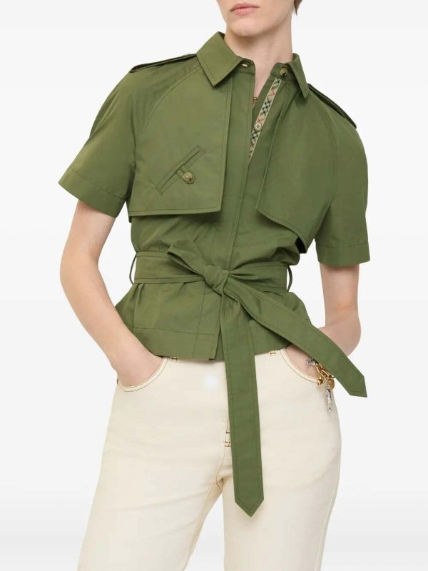 BURBERRY: Tops und Tank Tops online - Top - Grün