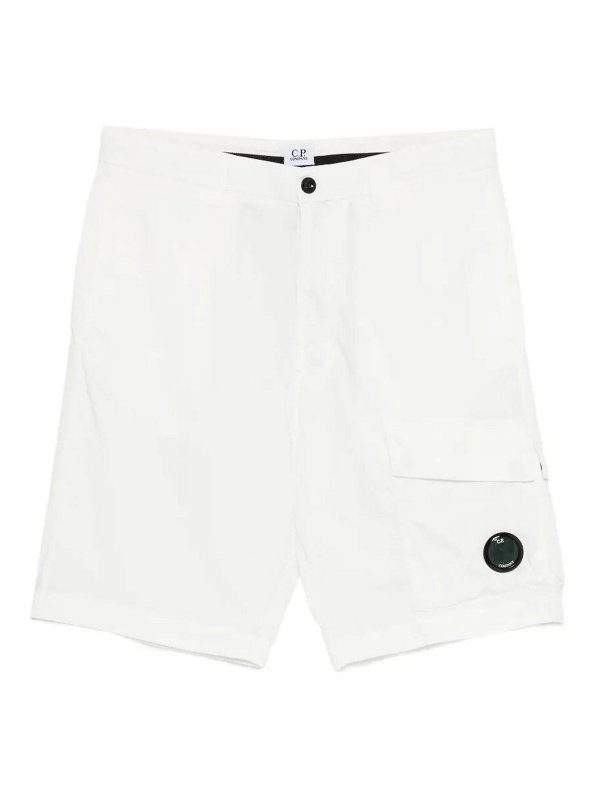 C.P. COMPANY: Hosen Shorts - Shorts - Weiß