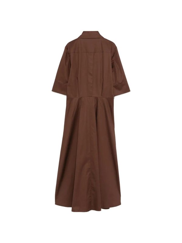 CRIDA: Knielange Kleider online - Knielanges Kleid - Camel