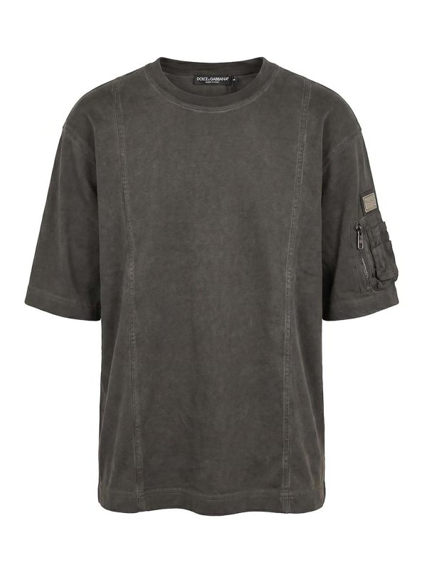 DOLCE & GABBANA: T-shirts - T-Shirt - Schwarz