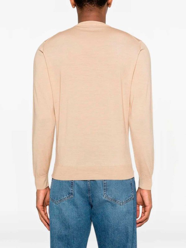 Rundhalspullover - Beige shop online: DRUMOHR