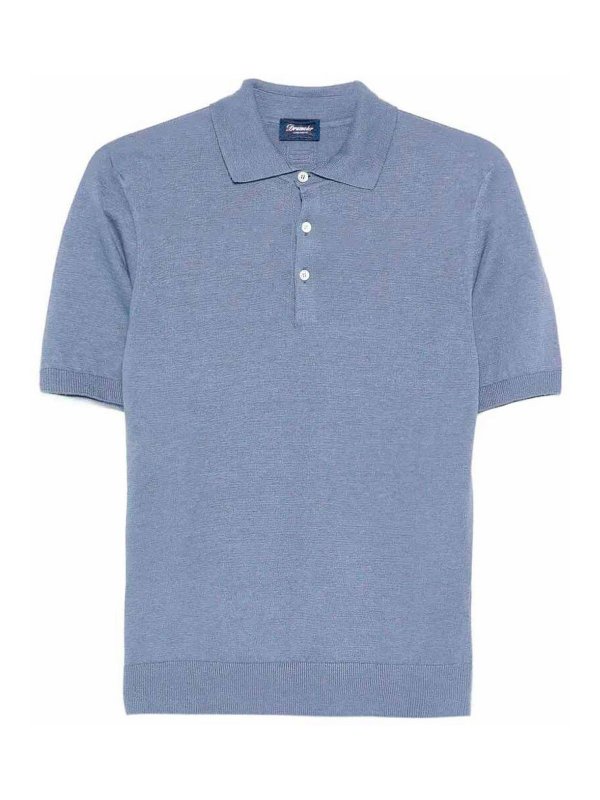 DRUMOHR: polo shirts - Buttoned polo with logo