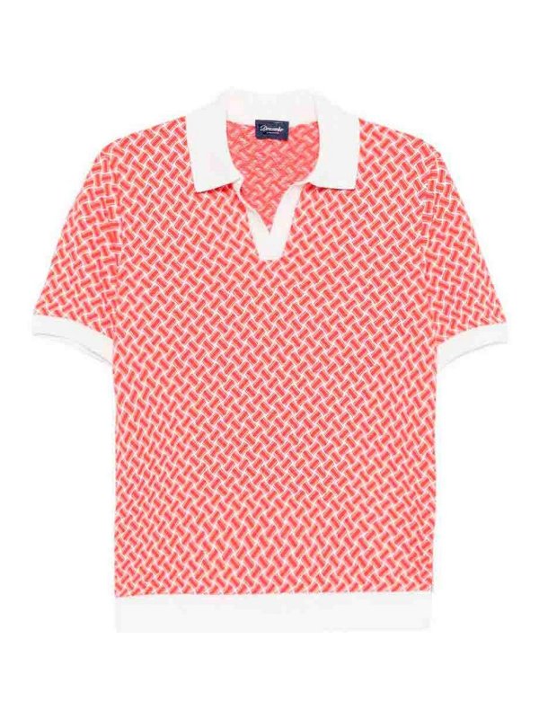 DRUMOHR: Poloshirts - Poloshirt - Weiß