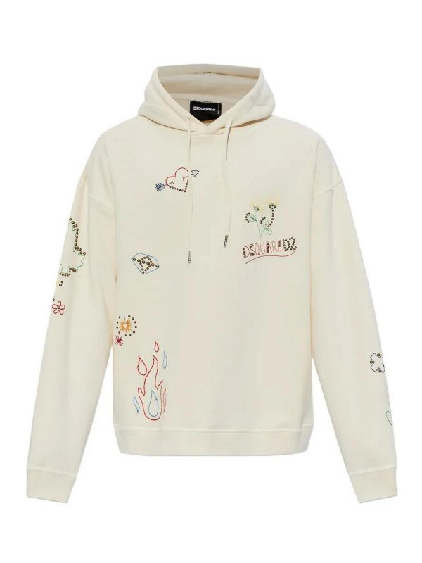 DSQUARED2: Sweatshirts und Pullover - Sweatshirt - Weiß
