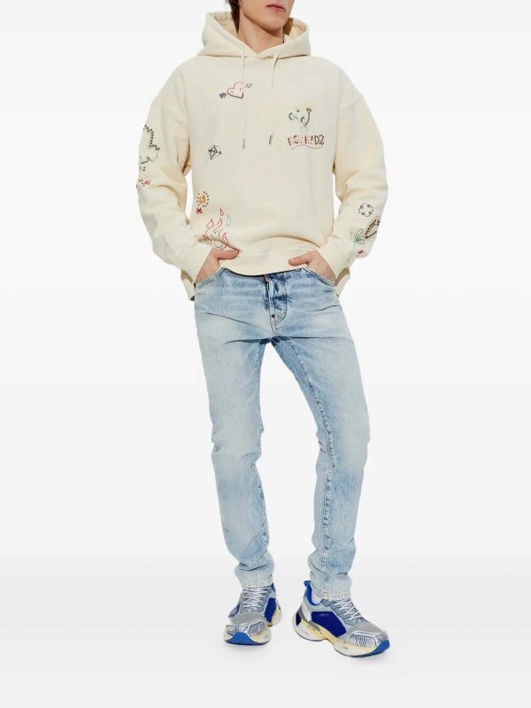 DSQUARED2: Sweatshirts und Pullover online - Sweatshirt - Weiß