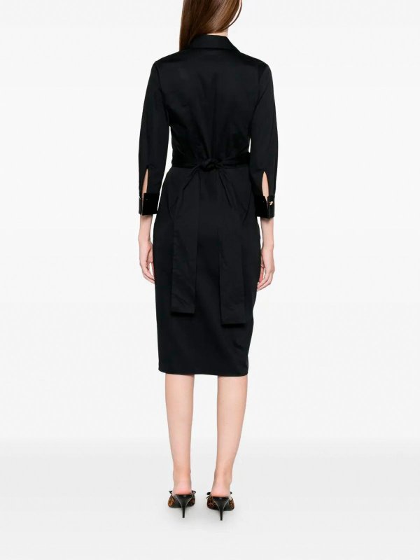 ELISABETTA FRANCHI buy online 膝丈ドレス - 黒
