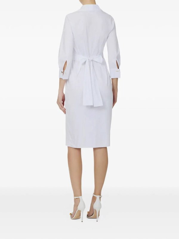 The Best Shops ELISABETTA FRANCHI: ニーレングスドレス - 膝丈ドレス - クリーム