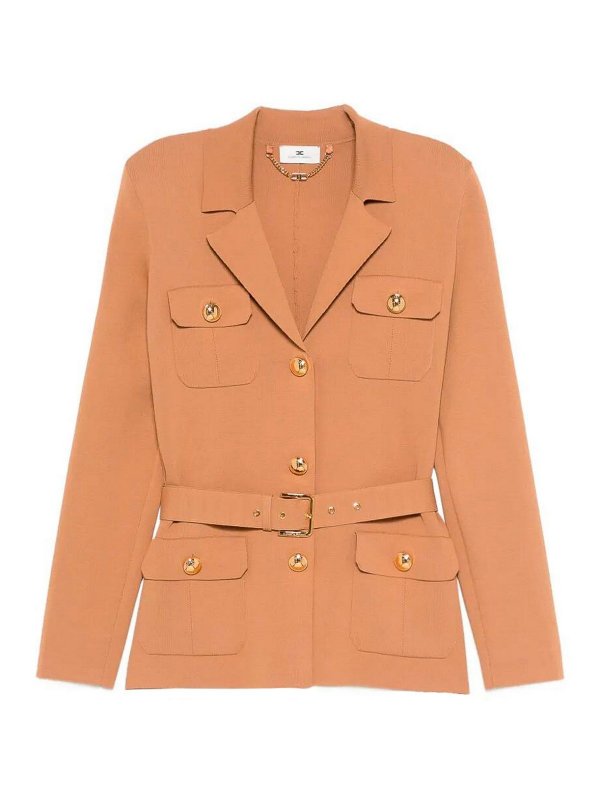 ELISABETTA FRANCHI: クルーネック - クルーネック - ベージュ
