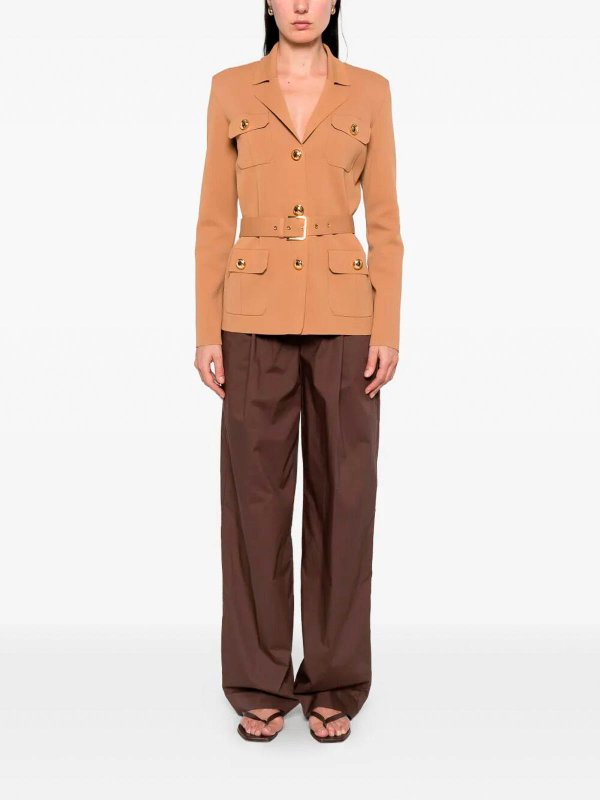 ELISABETTA FRANCHI: クルーネック online - クルーネック - ベージュ