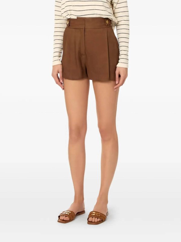 ショートパンツ - ブラウン shop online: ELISABETTA FRANCHI