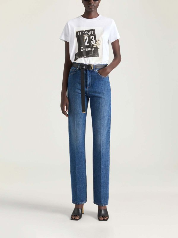 The Best Shops GIVENCHY: Jeans Rectos - Vaqueros Rectos - Lavado Medio