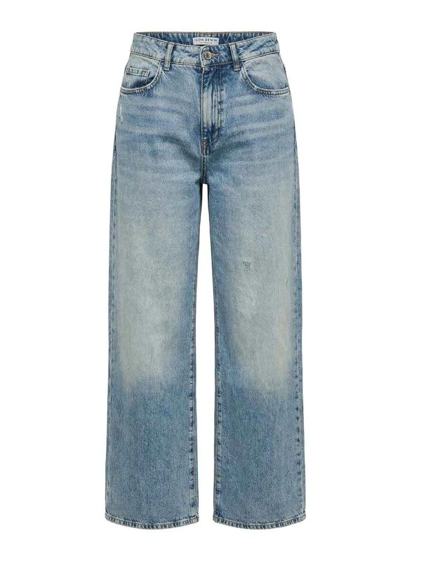 ICON DENIM: ストレートジーンズ - ストレートジーンズ - ブルー