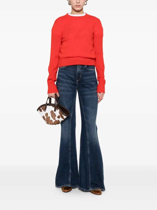 ICON DENIM: ベルボトムジーンズ online - フレアジーンズ - ダークウォッシュ