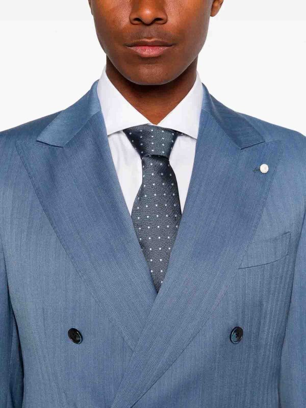 Eleganter Anzug - Hellblau shop online: LUIGI BIANCHI MANTOVA