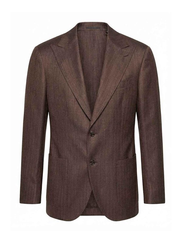LUIGI BIANCHI MANTOVA: Blazer - Blazer - Braun