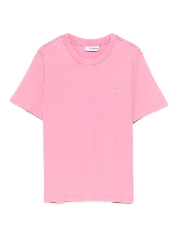 MAISON LABICHE: T-shirts - T-Shirt - Hellblau