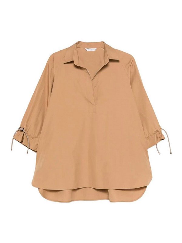 Max Mara: Hemden - Hemd - Dunkelbeige