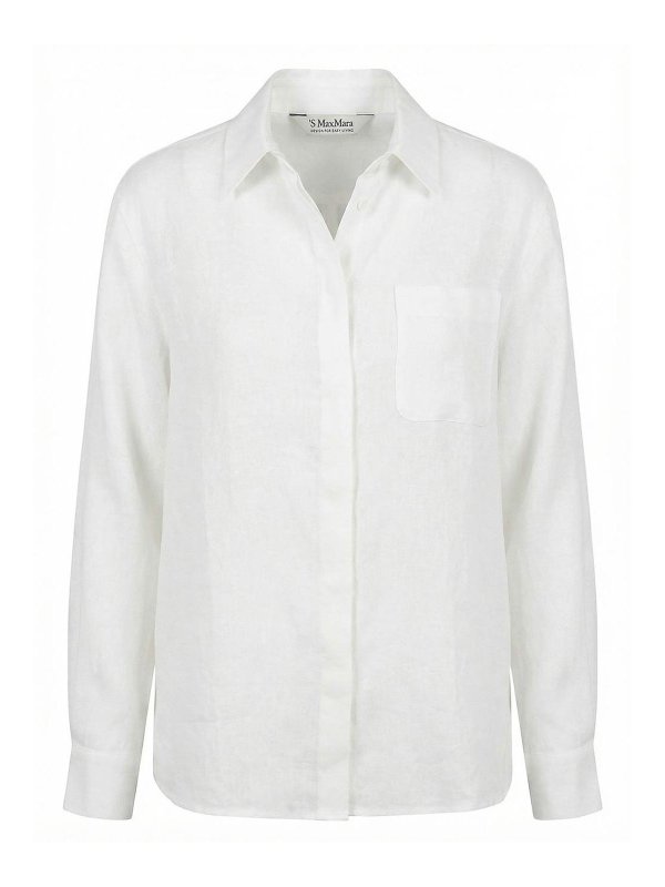 Max Mara: Camisas - Camisa - Blanco